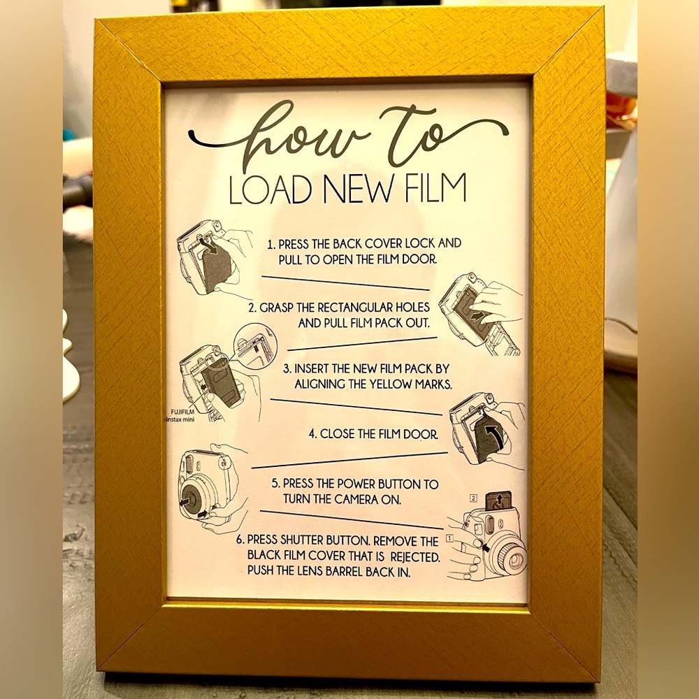 Instamax Mini Film & reload framed sign